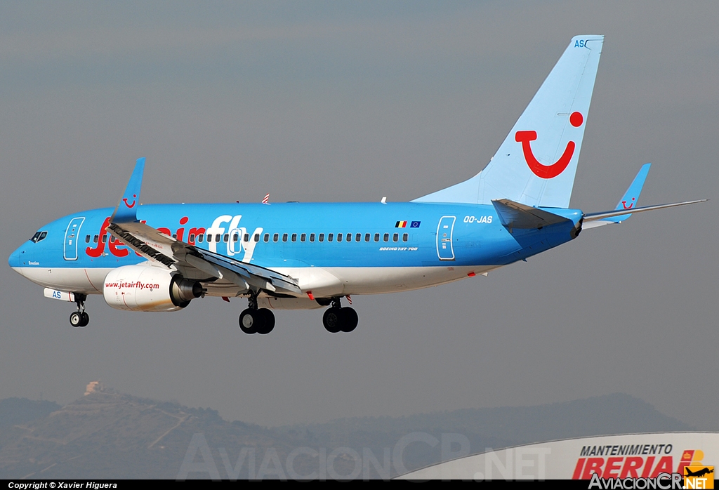 OO-JAS - Boeing 737-7K5 - Jetairfly