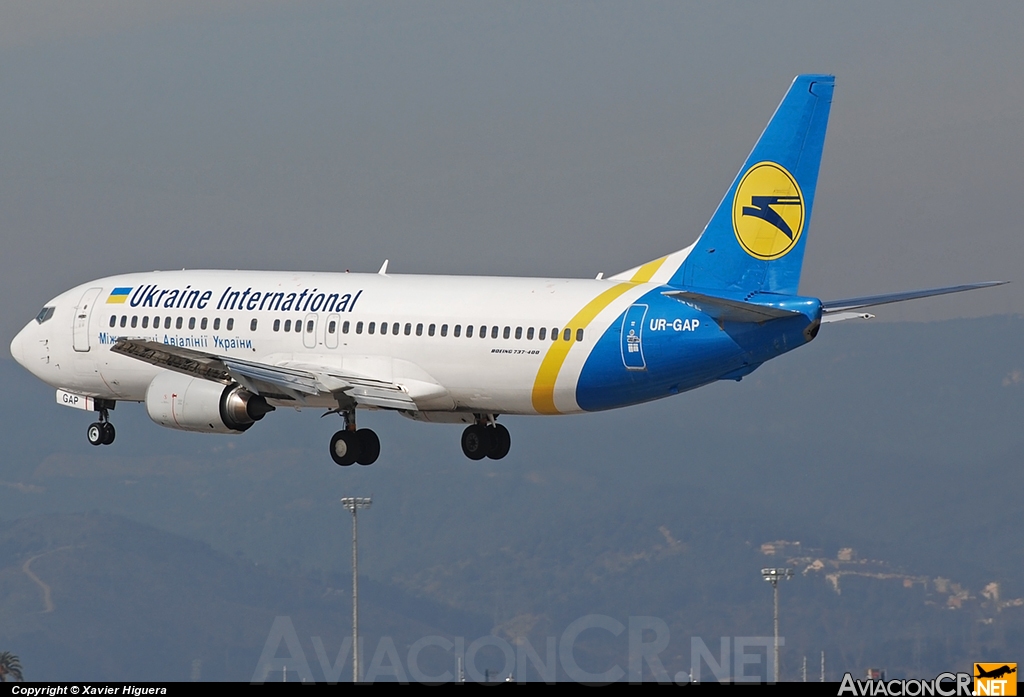 UR-GAP - Boeing 737-4Z9 - Ukraine International Airlines