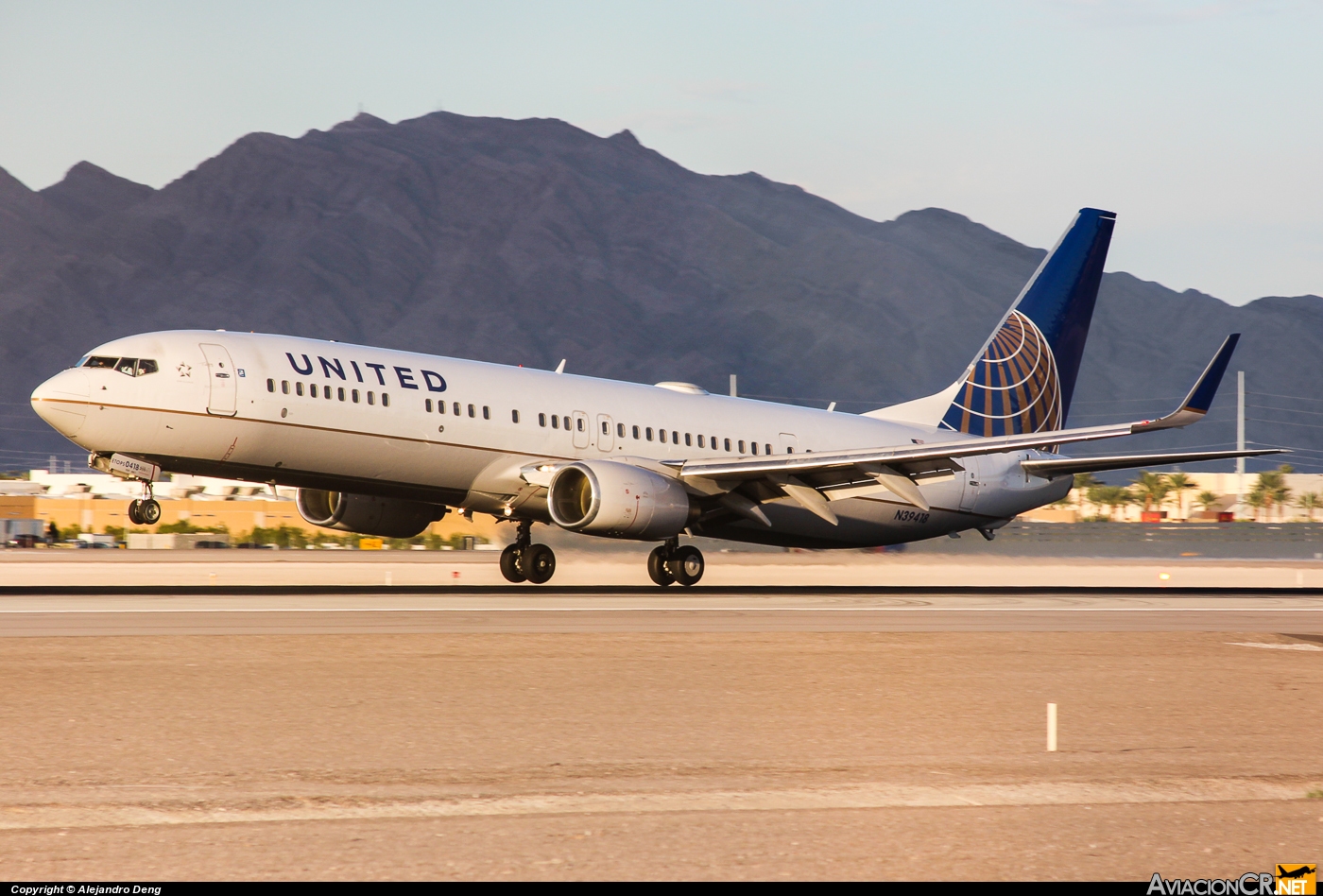 N39418 - Boeing 737-924 - Continental Airlines