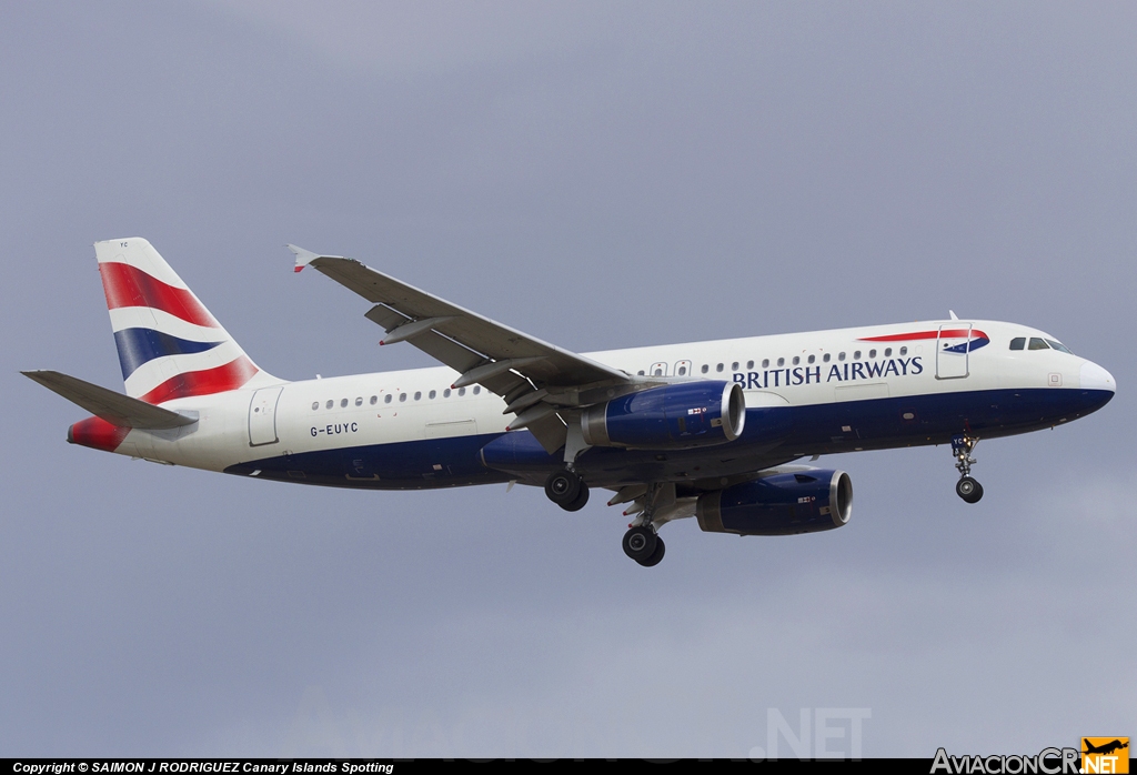 G-EUYC - Airbus A320-232 - British Airways