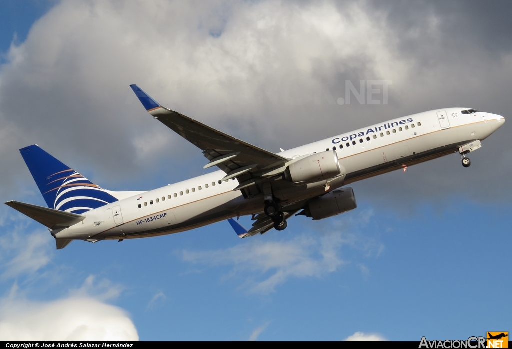 HP-1834CMP - Boeing 737-8V3 - Copa Airlines