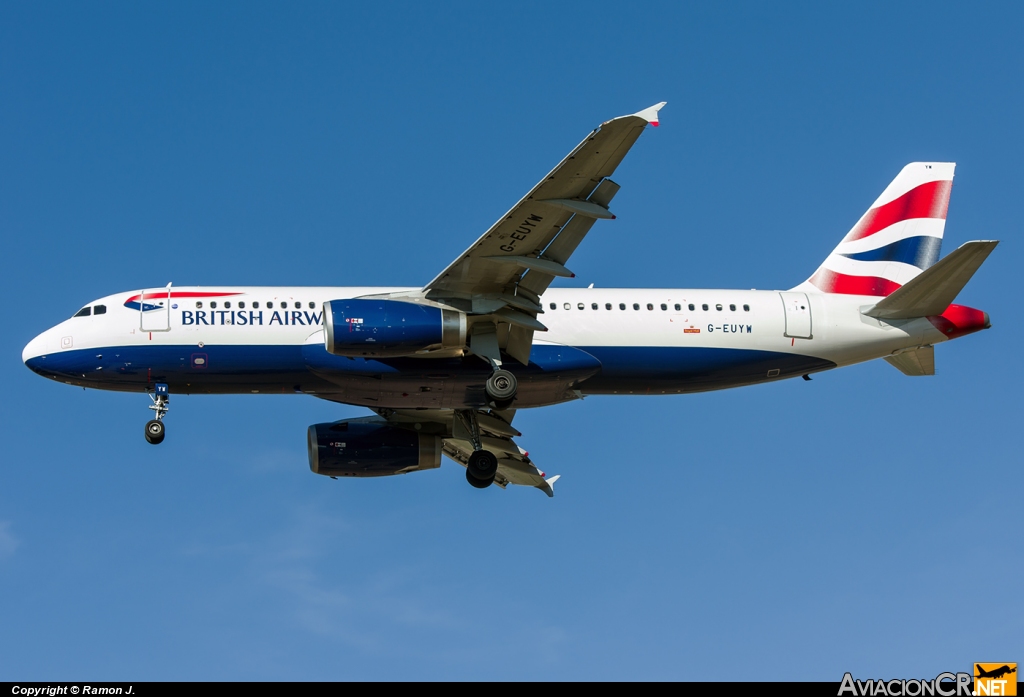 G-EUYW - Airbus A320-232 - British Airways