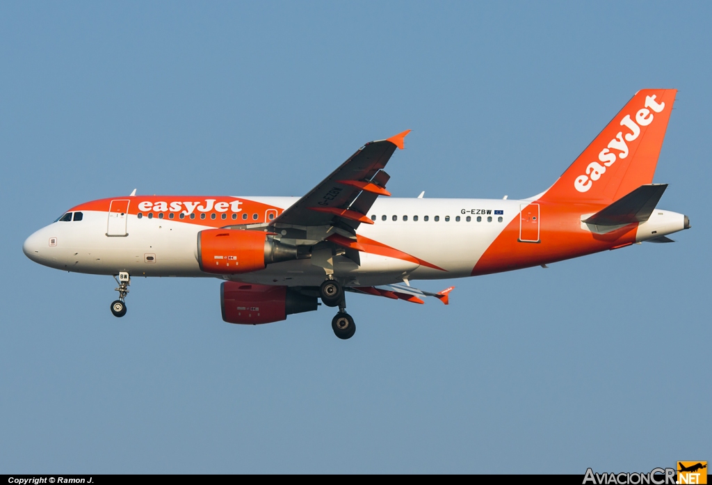 G-EZBW - Airbus A319-111 - EasyJet Airlines