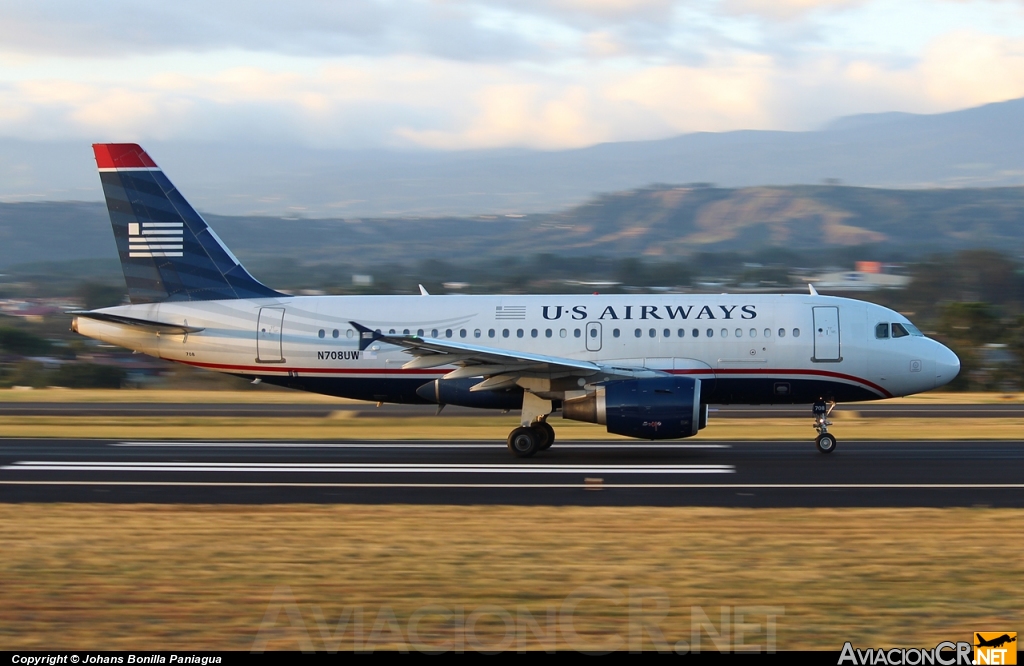 N708UW - Airbus A319-112 - US Airways