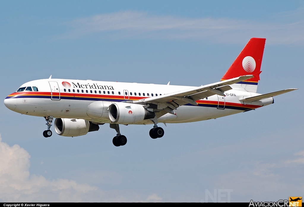 EI-DFA - Airbus A319-100 - Meridiana