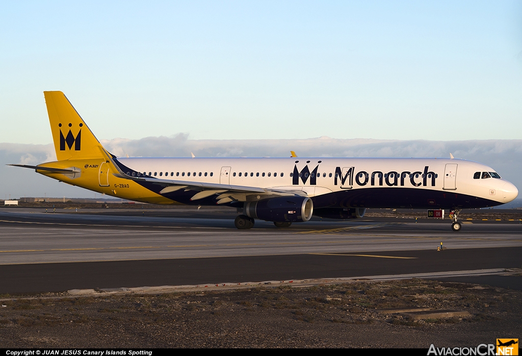 G-ZBAO - Airbus A321-231 - Monarch Airlines