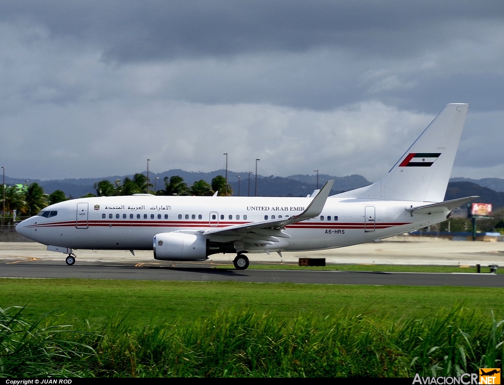 A6-HRS - Boeing 737-7E0 BBJ - United Arab Emirates - Dubai Air Wing