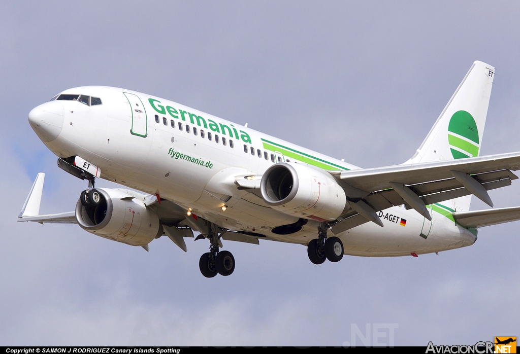 D-AGET - Boeing 737-75B - Germania