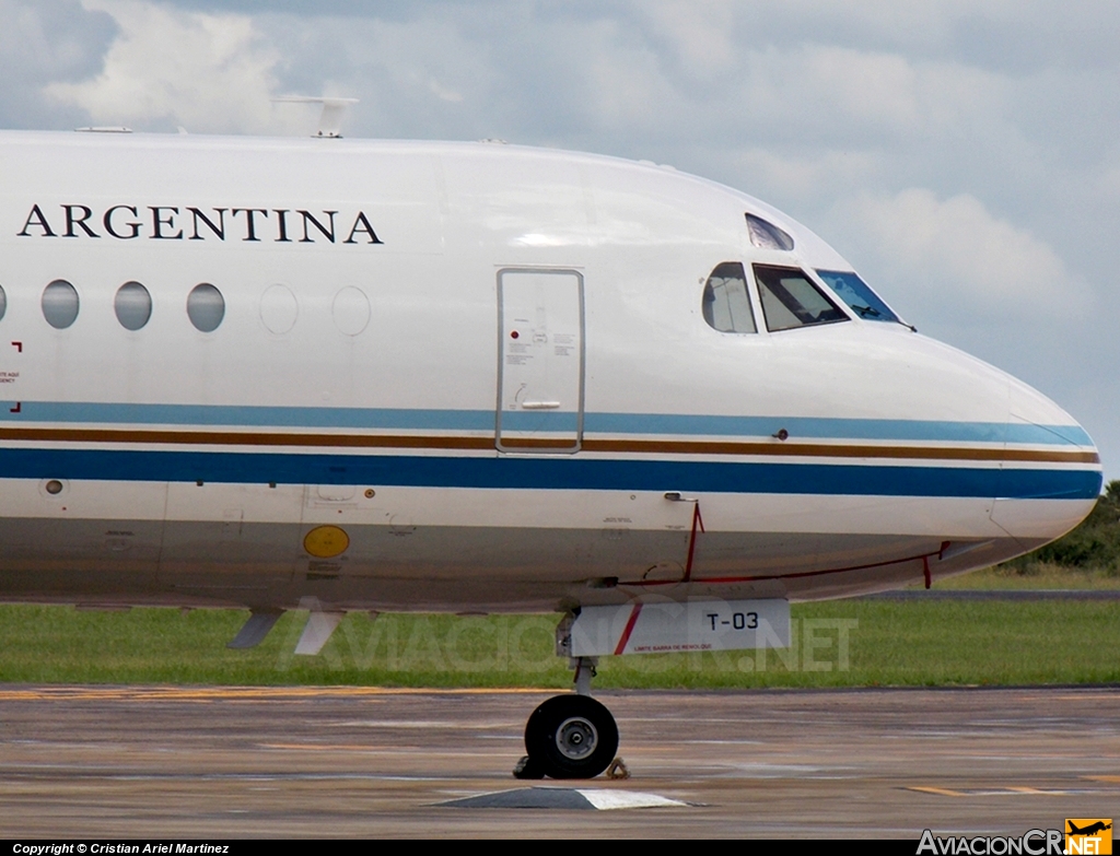 T-03 - Fokker F-28-1000 Fellowship - Fuerza Aerea Argentina