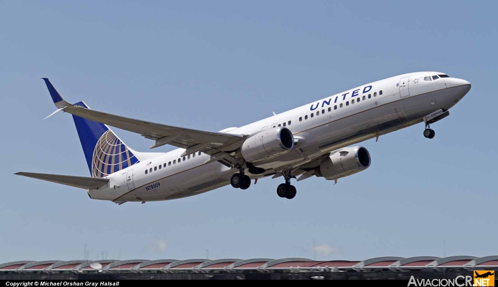 N78509 - Boeing 737-824 - Continental Airlines