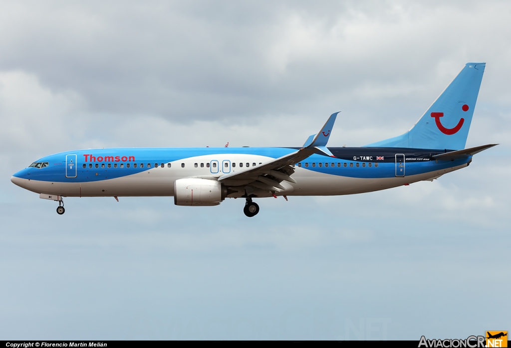 G-TAWC - Boeing 737-8K5 - Thomson Airways