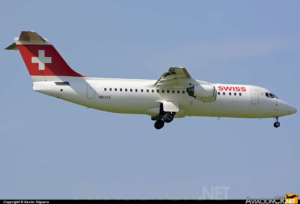 HB-IYZ - British Aerospace Avro 146-RJ100 - Swiss European Airlines