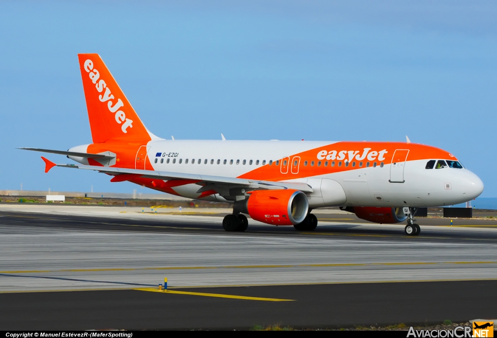 G-EZGI - Airbus A319-111 - EasyJet Airline