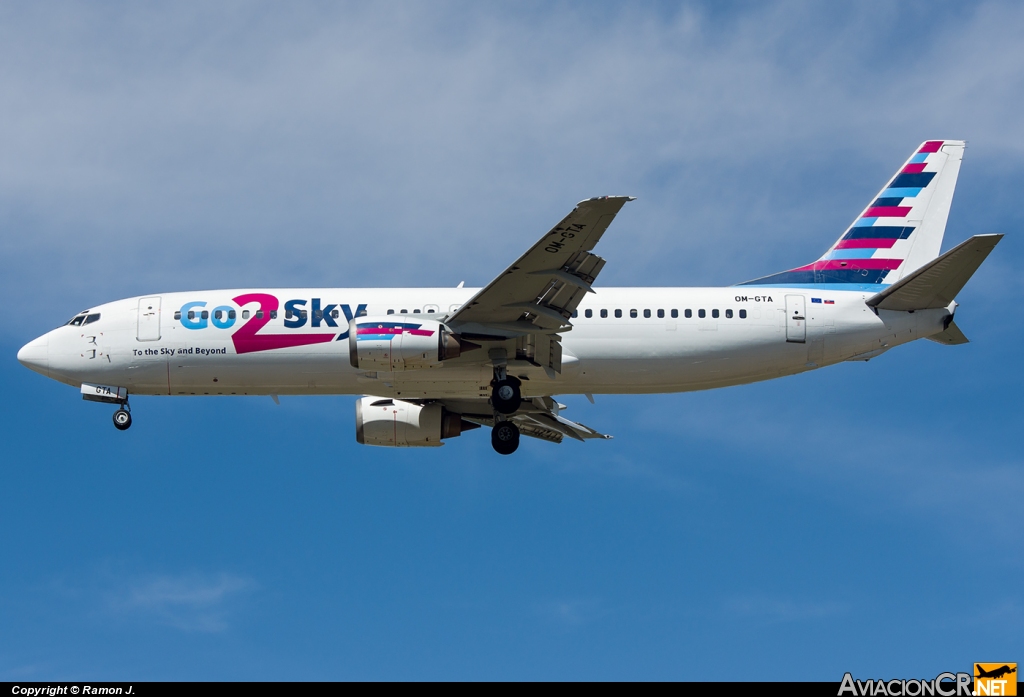OM-GTA - Boeing 737-4Q8 - Go2Sky Airline