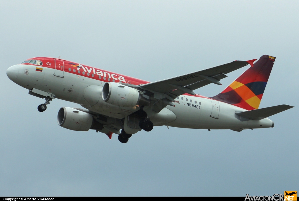 N594EL - Airbus A318-111 - Avianca