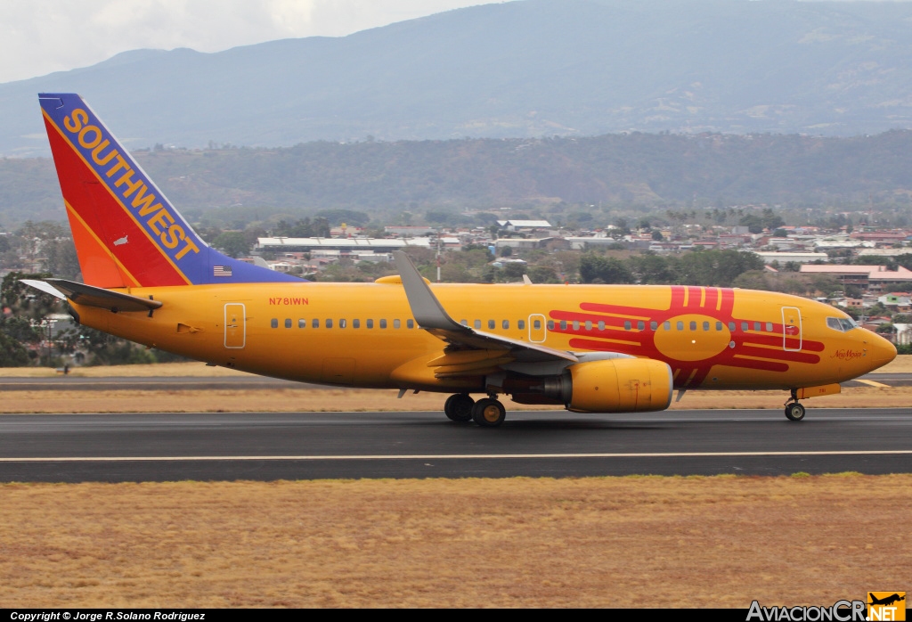 N781WN - Boeing 737-7H4 - Southwest Airlines
