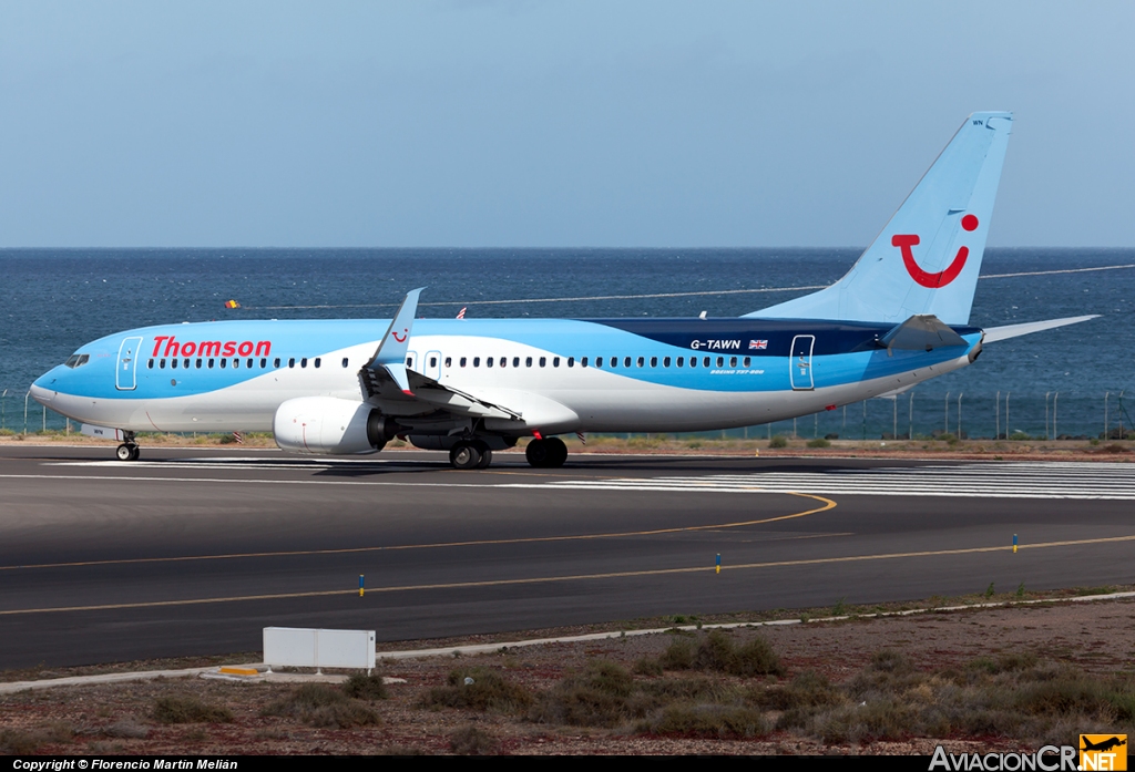 G-TAWN - Boeing 737-8K5 - Thomson Airways