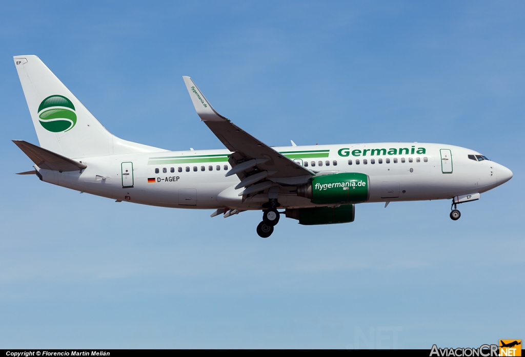 D-AGEP - Boeing 737-75B - Germania
