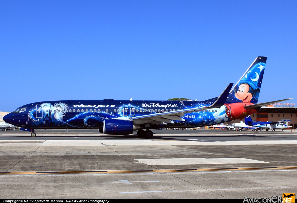 C-GWSZ - Boeing 737-8CT - WestJet Airlines