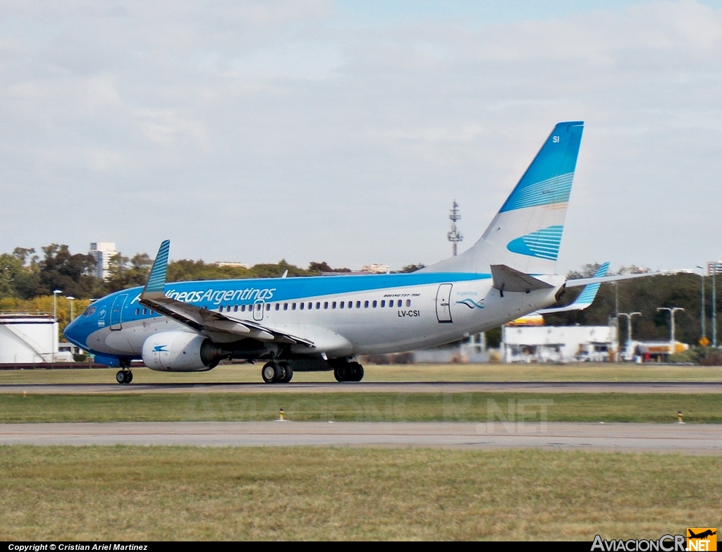 LV-CSI - Boeing 737-7Q8 - Aerolineas Argentinas