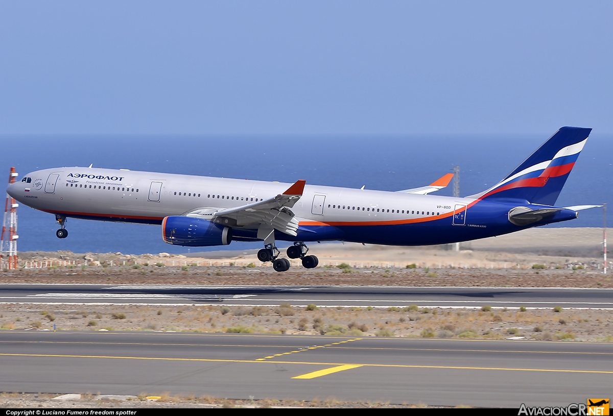 VP-BDD - Airbus A330-343X - Aeroflot