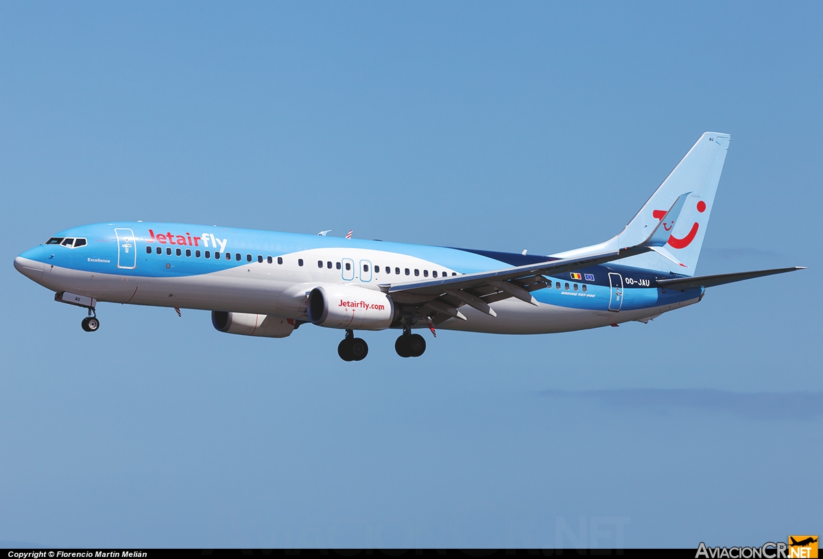 OO-JAU - Boeing 737-8K5 - Jetairfly (TUI Airliners Belgium)