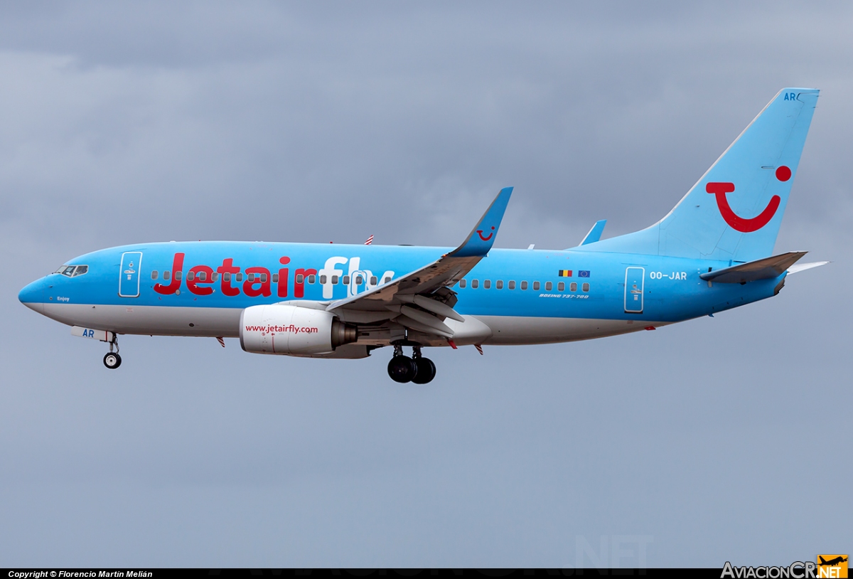 OO-JAR - Boeing 737-7K5 - Jetairfly (TUI Airliners Belgium)