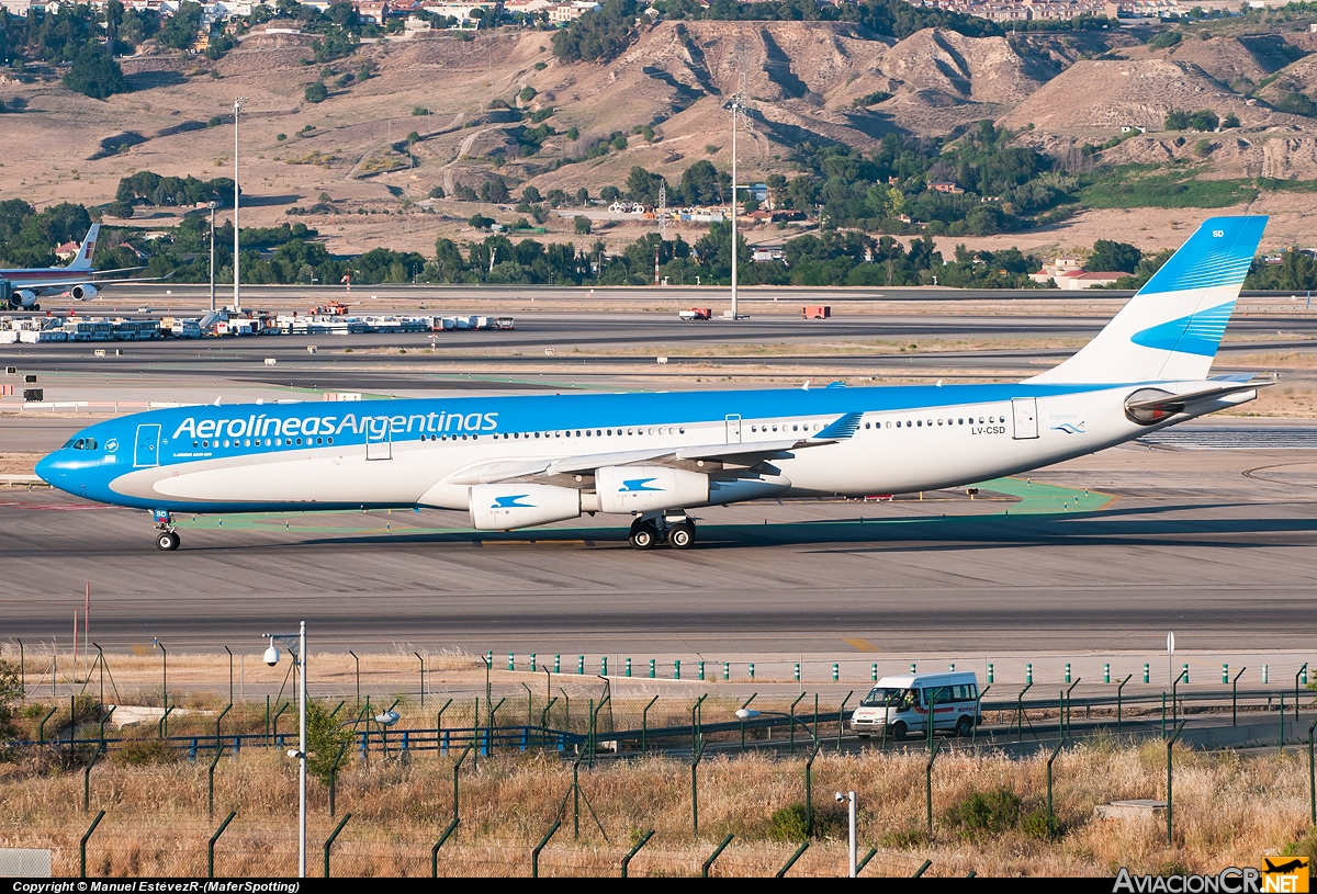 LV-CSD - Airbus A340-313X - Aerolineas Argentinas