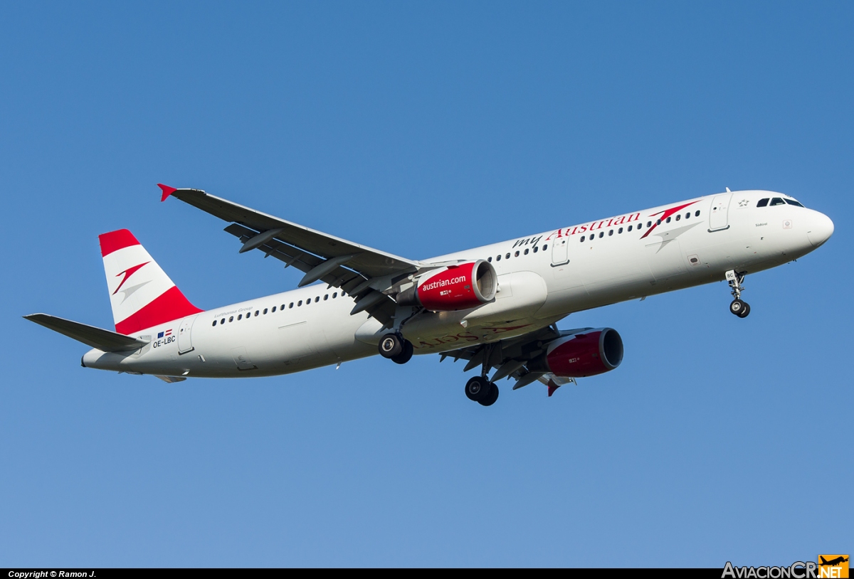 OE-LBC - Airbus A321-111 - Austrian Airlines