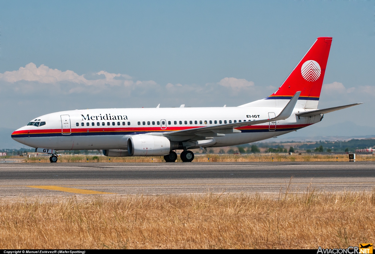 EI-IGT - Boeing 737-73V - Meridiana