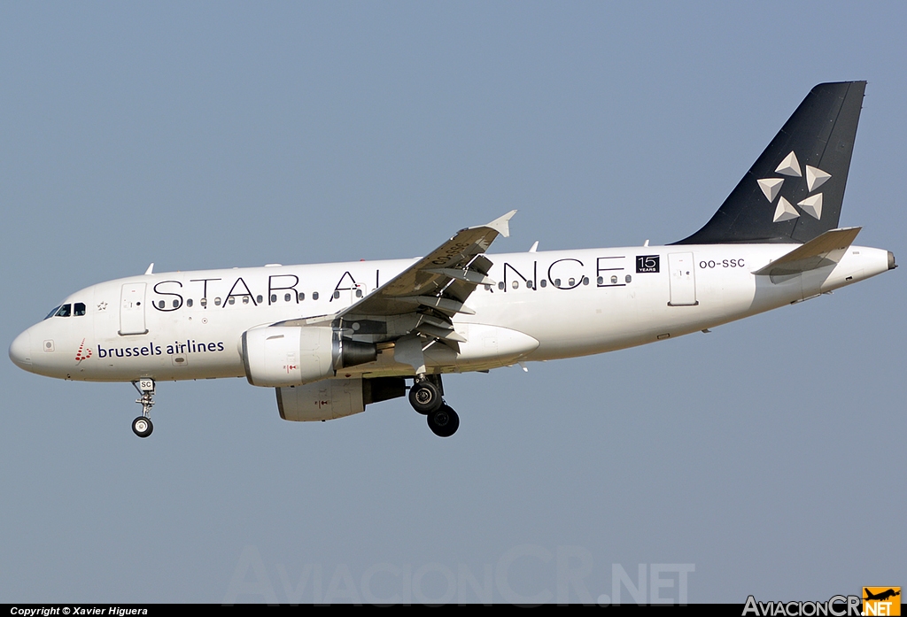 OO-SSC - Airbus A319-112 - Brussels airlines