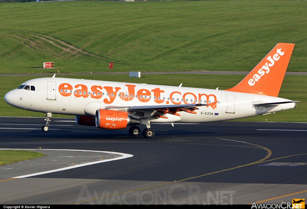 G-EZGK - Airbus A319-111 - EasyJet Airline