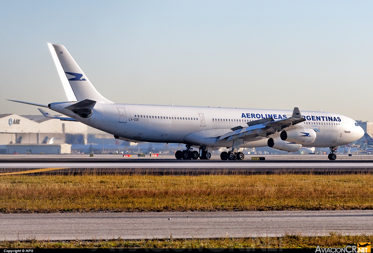 LV-CEK - Airbus A340-312 - Aerolineas Argentinas