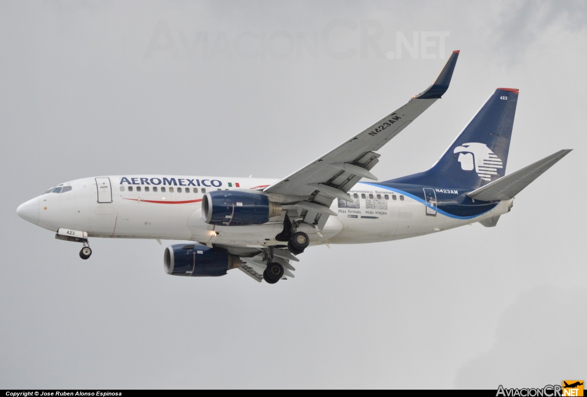 N423AM - Boeing 737-73V - Aeromexico