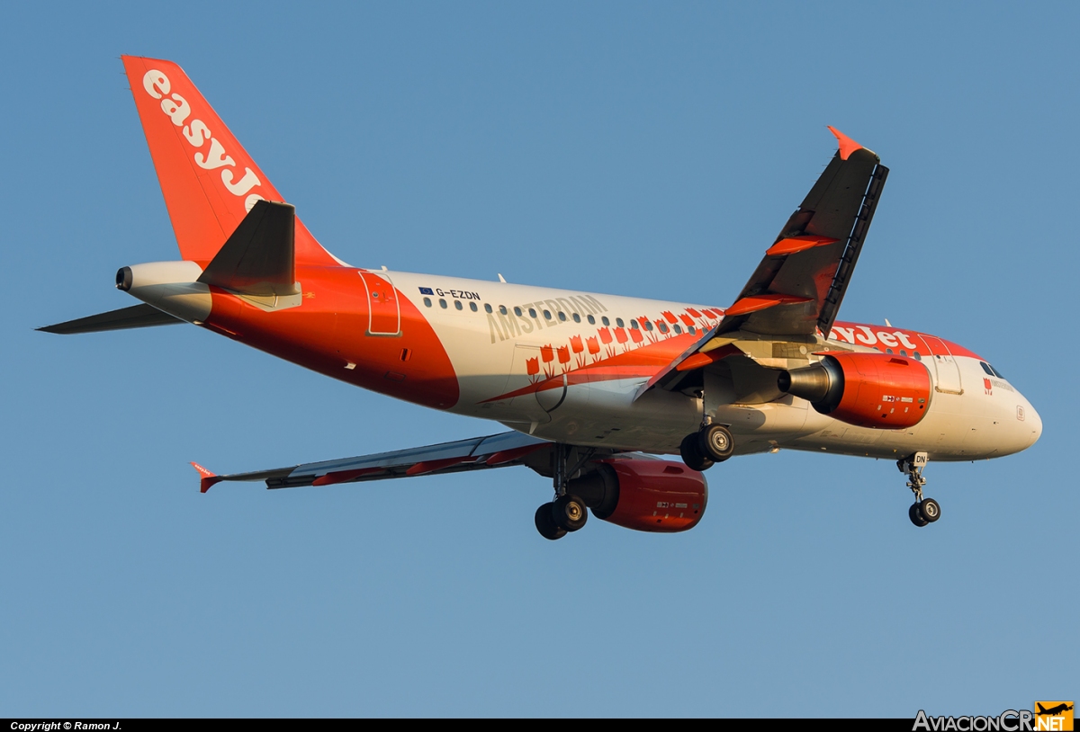 G-EZDN - Airbus A319-111 - EasyJet Airline