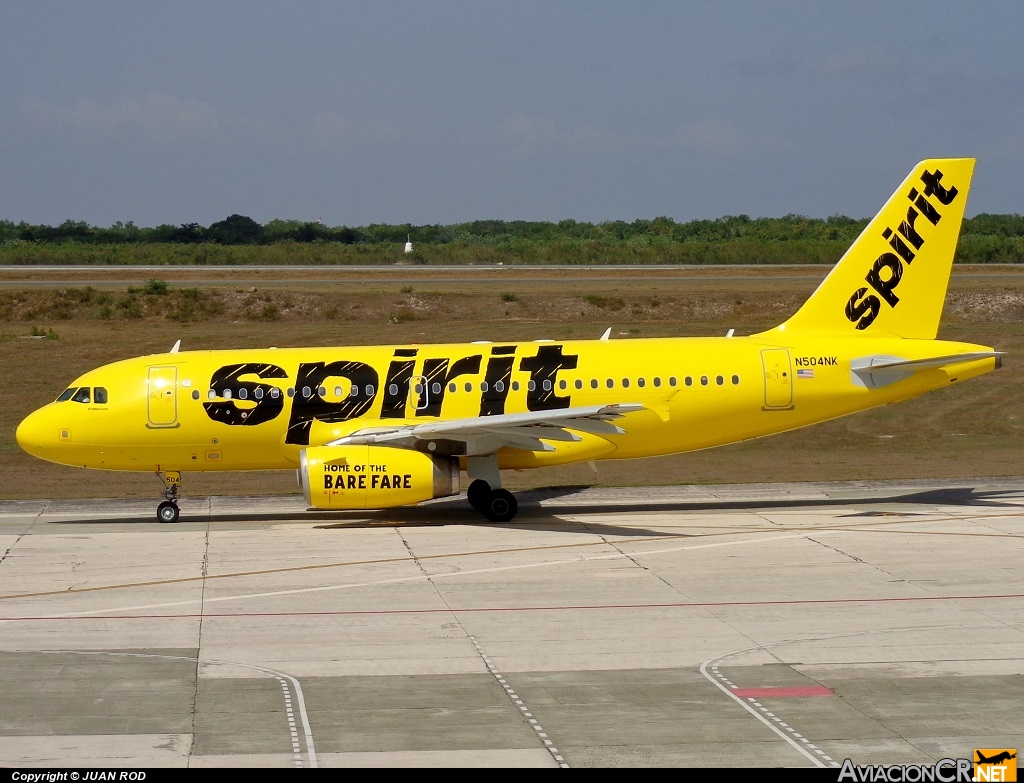 N504NK - Airbus A319-132 - Spirit Airlines