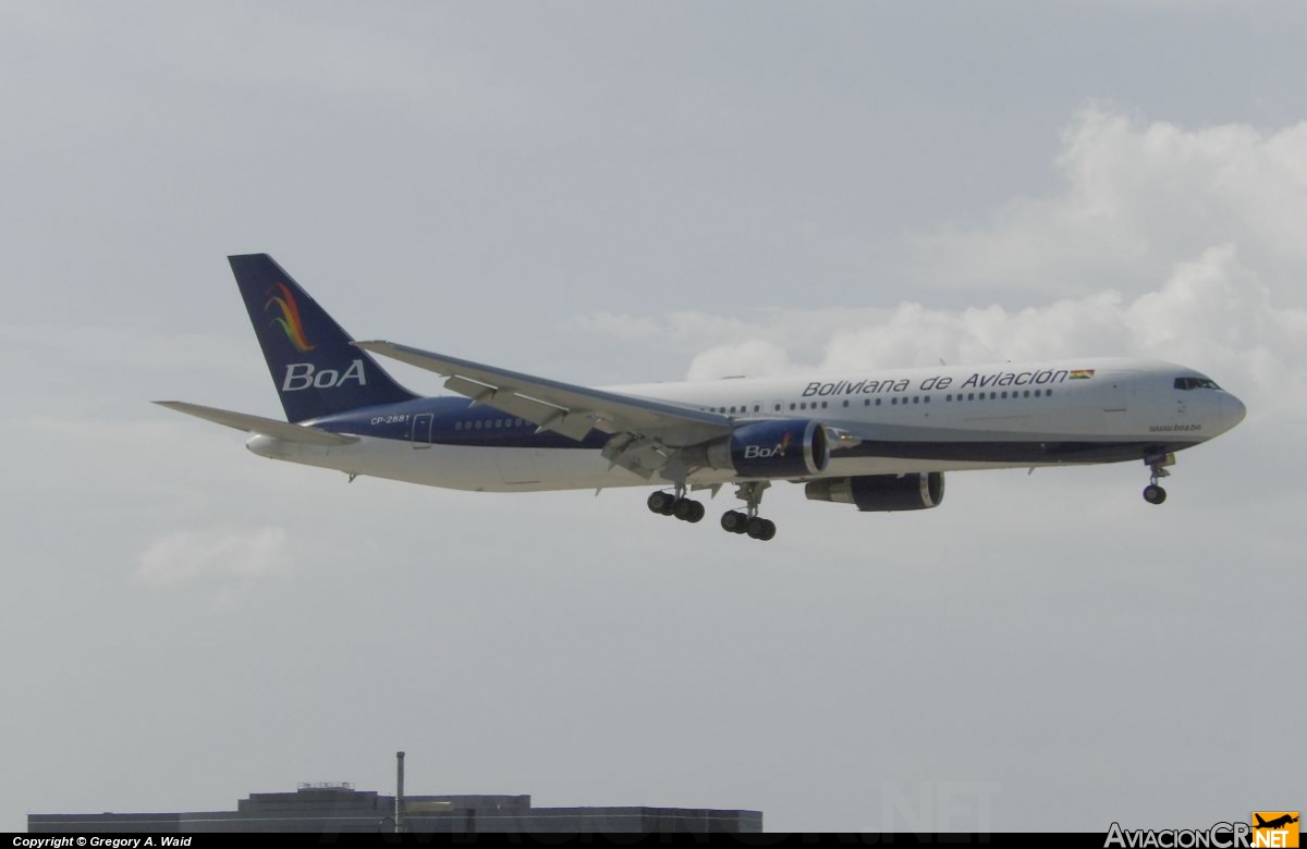 CP-2881 - Boeing 767-33A(ER) - Boliviana de Aviación (BoA)