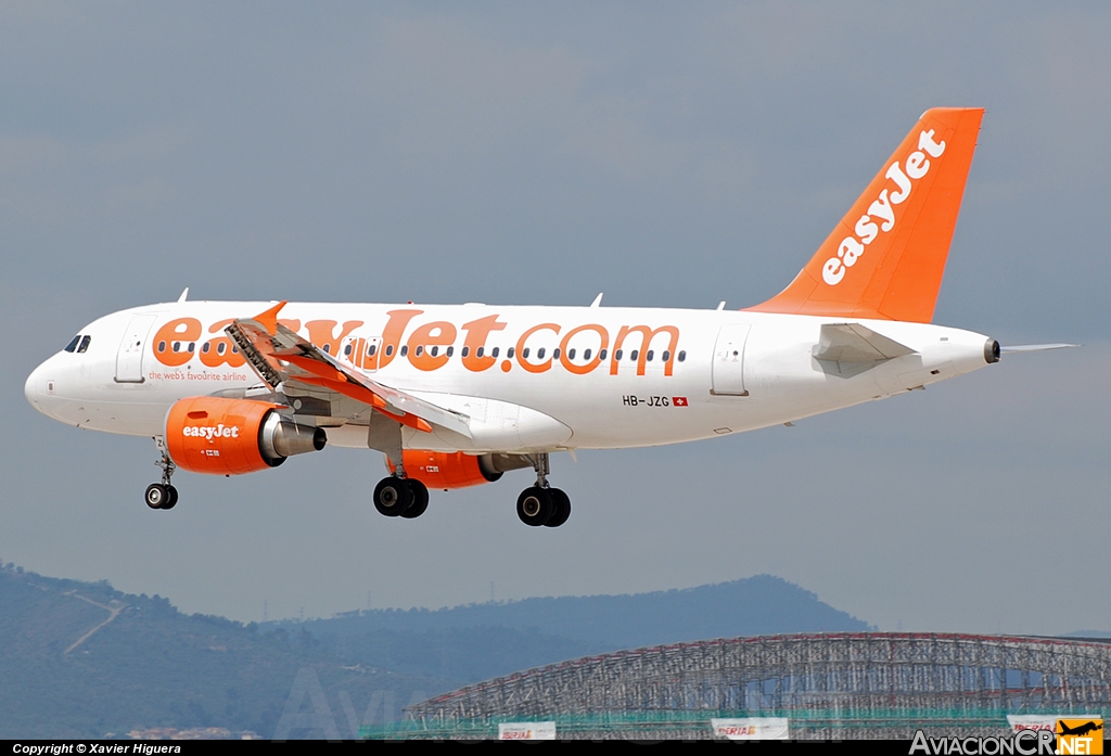 HB-JZG - Airbus A319-111 - EasyJet Airlines