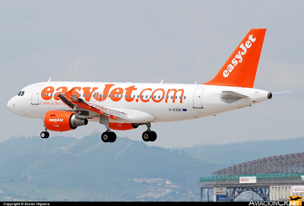 G-EZDE - Airbus A319-111 - EasyJet Airline
