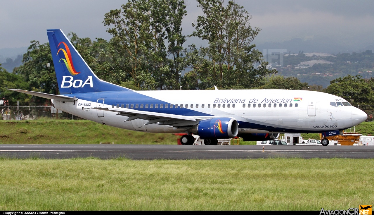 CP-2552 - Boeing 737-3M8 - Boliviana de Aviación (BoA)