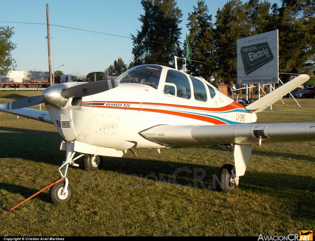 LV-GMB - Beechcraft M35 Bonanza - Privado