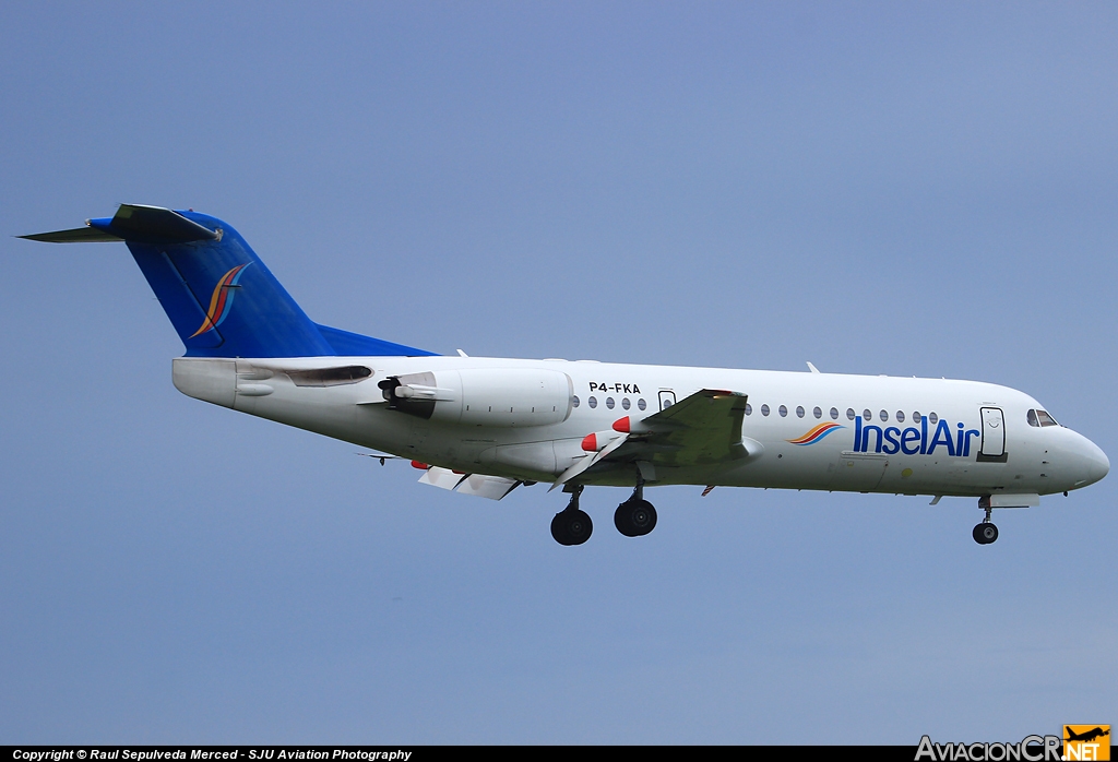 P4-FKA - Fokker 70 - Insel Air Aruba