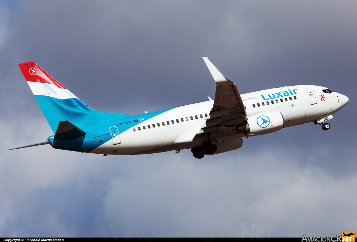 LX-LGQ - Boeing 737-7C9 - Luxair - Luxembourg Airlines