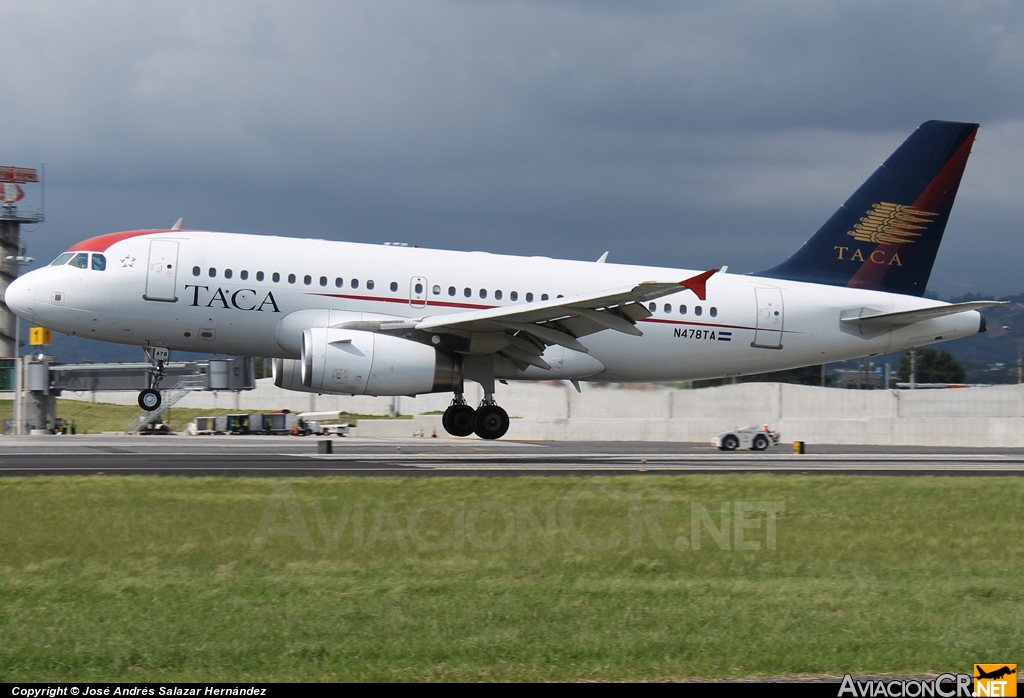 N478TA - Airbus A319-132 - TACA