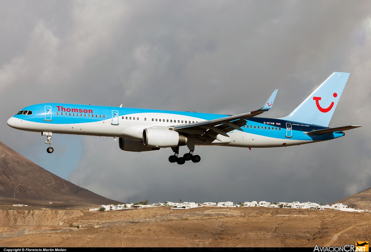 G-BYAW - Boeing 757-204 - Thomsonfly (Britannia Airways)