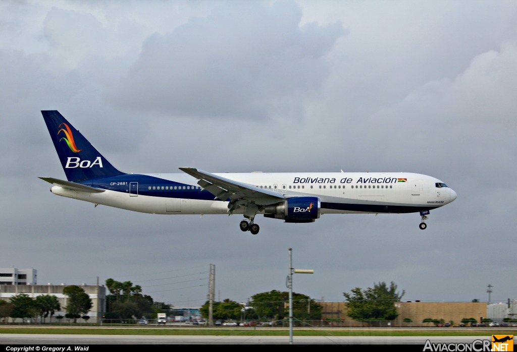 CP-2881 - Boeing 767-33A(ER) - Boliviana de Aviación (BoA)