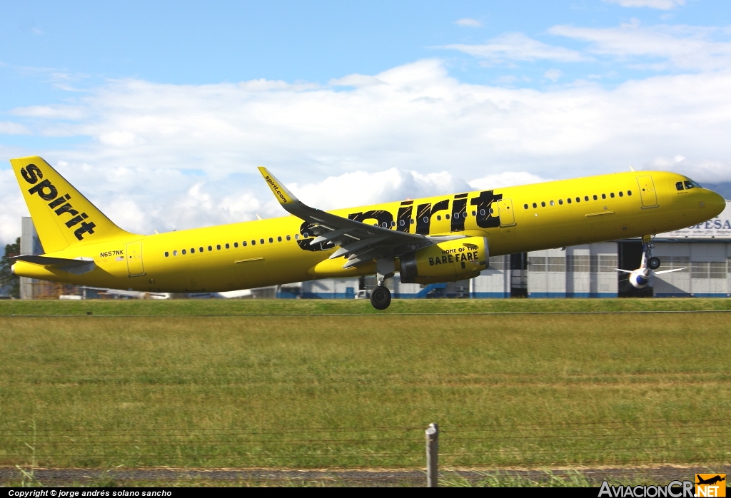 N657NK - Airbus A321-231 - Spirit Airlines