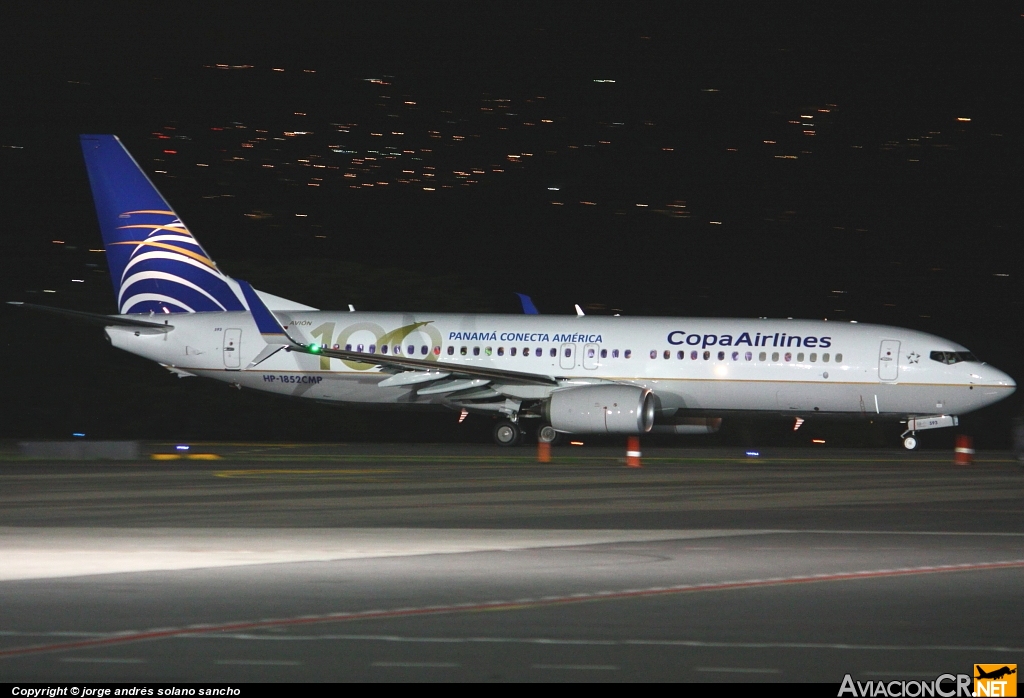 HP-1852CMP - Boeing 737-8V3 - Copa Airlines