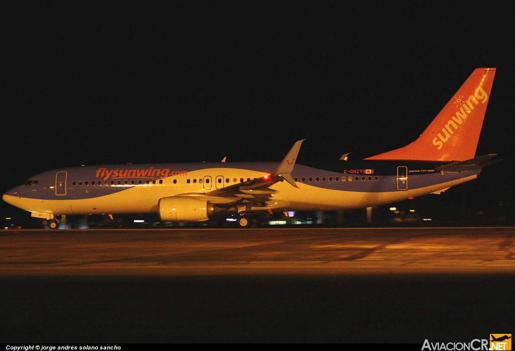 C-GHZY - Boeing 737-8K5 - Sunwing Airlines