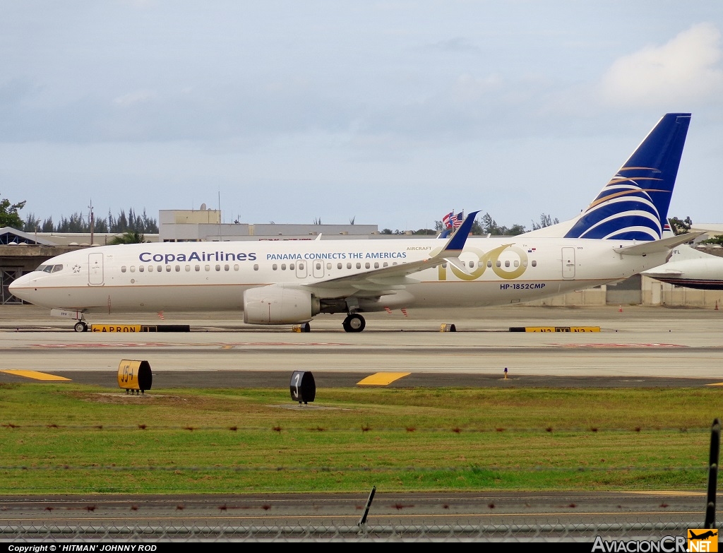 HP-1852CMP - Boeing 737-8V3 - Copa Airlines